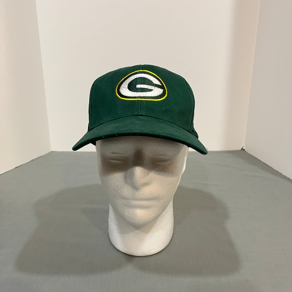 Vintage Green Bay Packers Fiber Optic Light Up NFL CapLogo 7 Hat Men OSFA Green